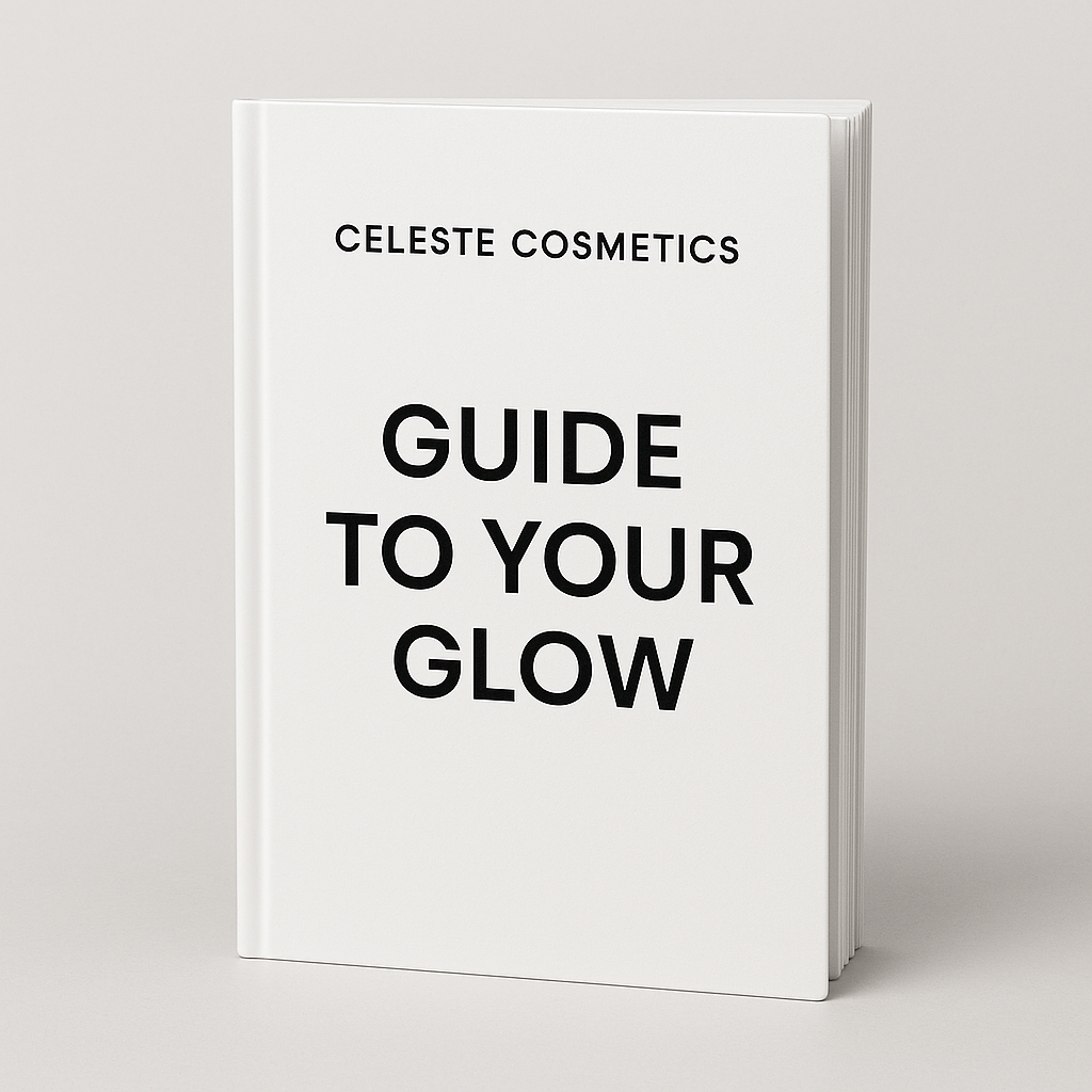 "Celeste Cosmetics Guide to Your Glow,"